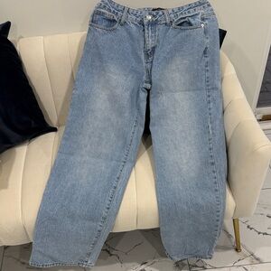 White Fox Boutique Light Blue Wide Leg Jeans